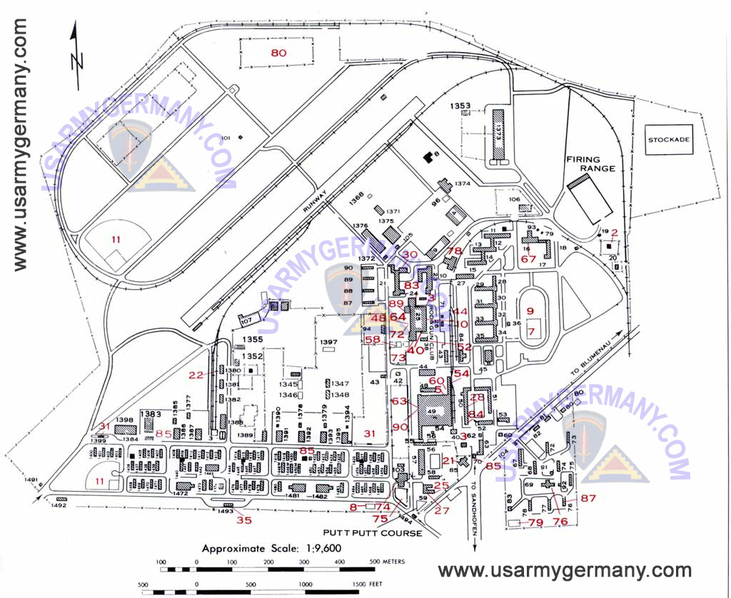 USAREUR Installation Maps Coleman 1977